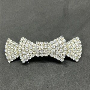 Rhinestone Bow Hair Clip Vintage Barette